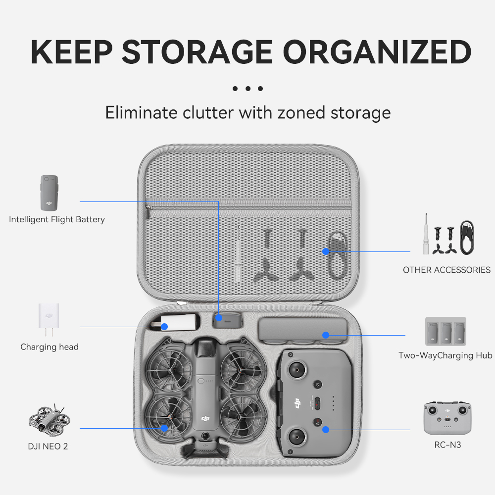 XFJI Reisorganisatortas voor D - Drone Carrying Case recensie en prijs